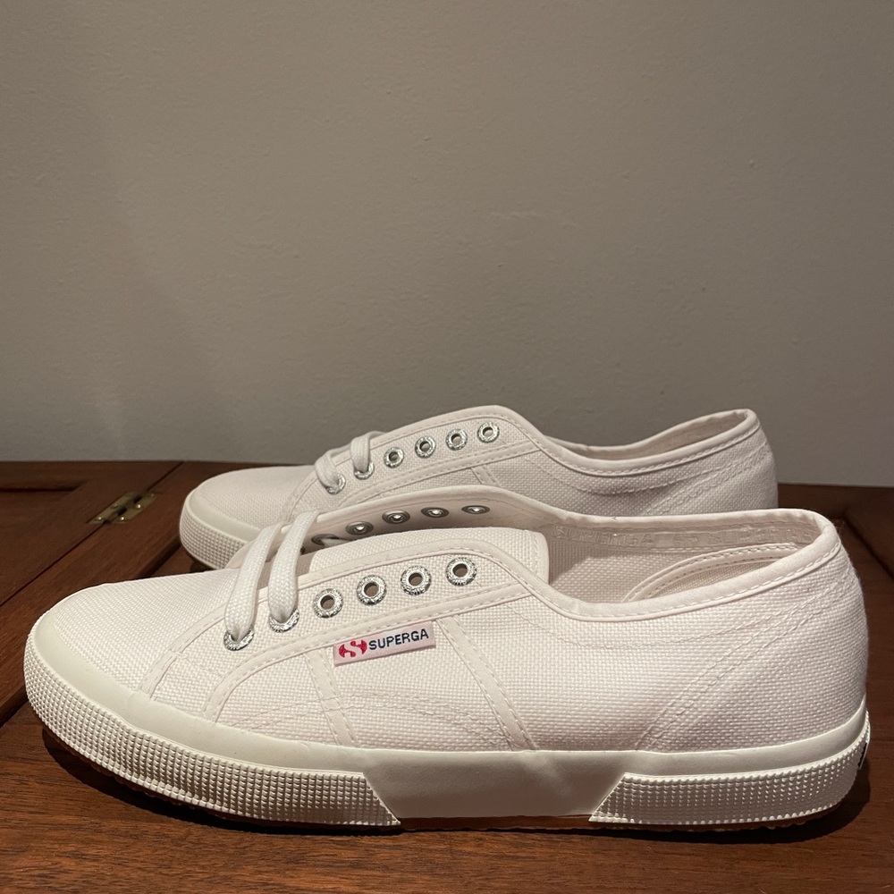 SUPERGA: “Women’s 2750 Lamé Sneakers” (sz 10)